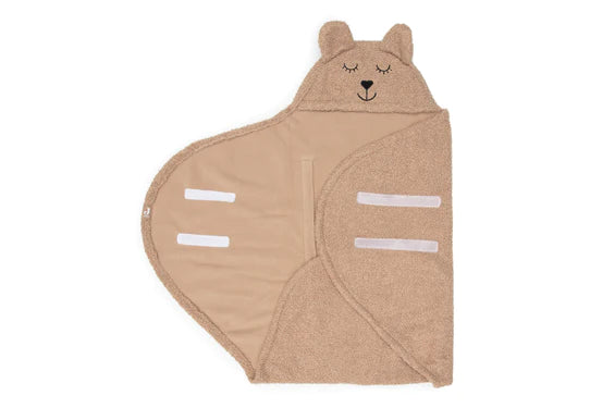 Jollein Wrap Blanket Bear Boucle - Biscuit