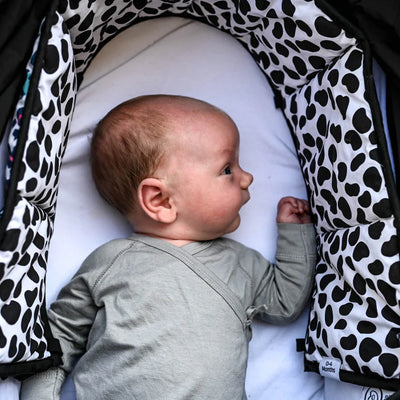 Etta Loves Animal Print Sensory Strip - reversible newborn to 4 months and 5+ months