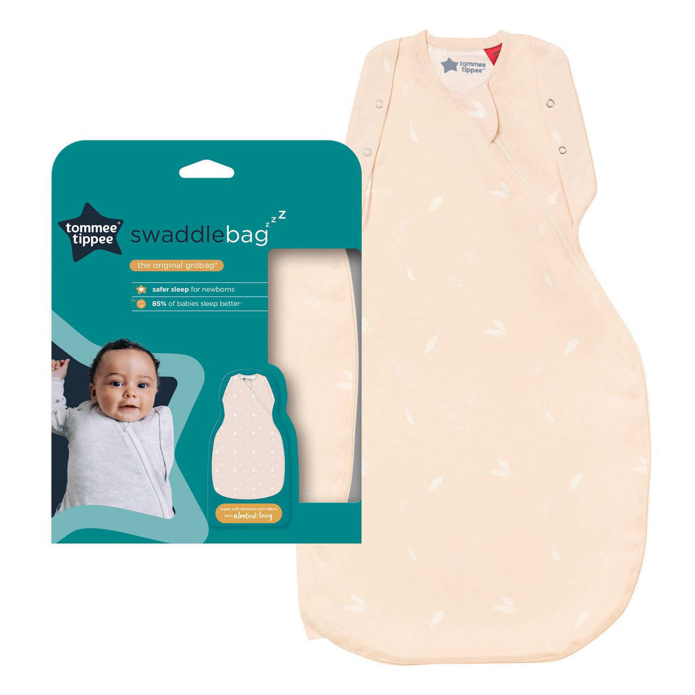 Tommee Tippee Swaddle Bag Pink Petals