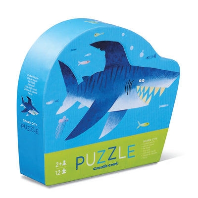 12-Piece Mini Puzzle - Shark City