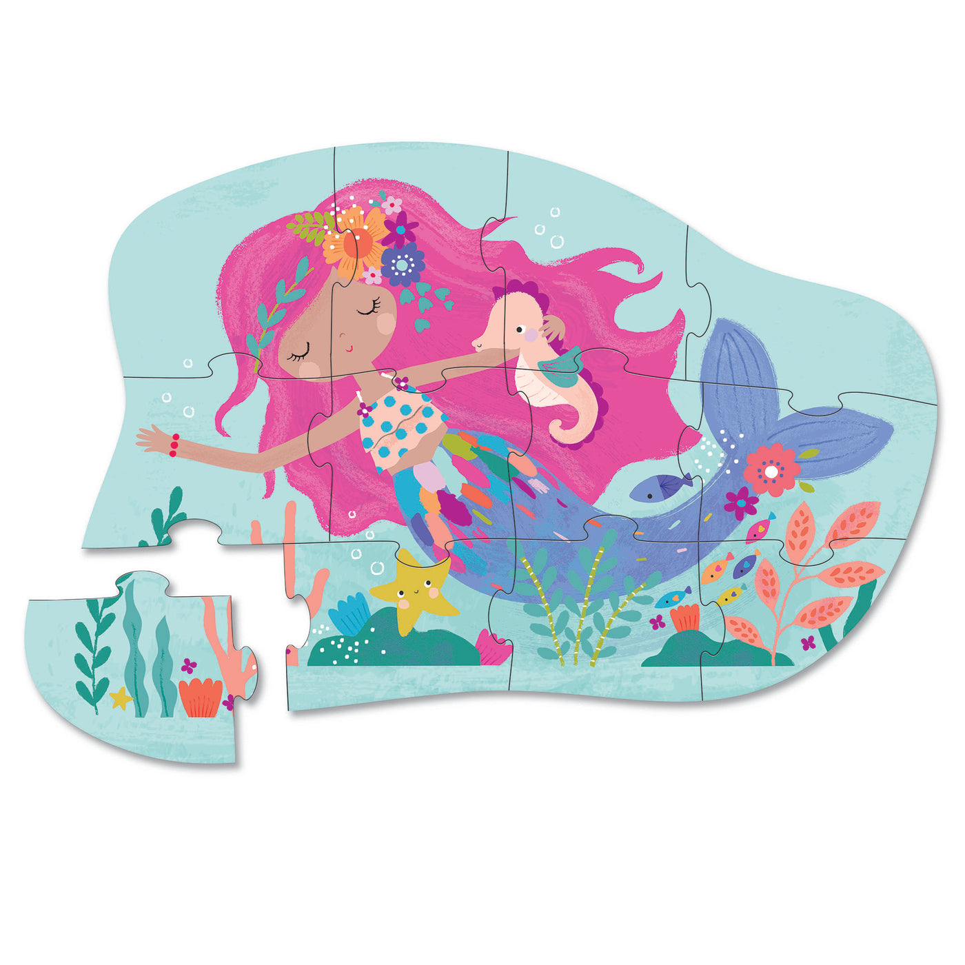 12-Piece Mini Puzzle - Mermaid Dreams