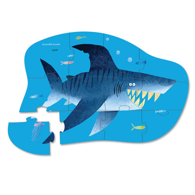 12-Piece Mini Puzzle - Shark City