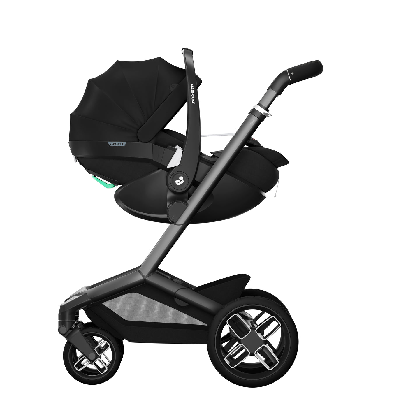 Maxi-Cosi Fame Premium 10 Piece Travel System - Twillic Black