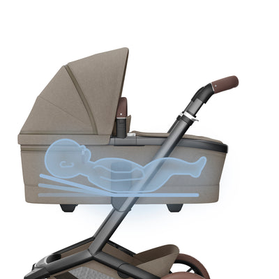 Maxi-Cosi Fame Premium 10 Piece Travel System - Twillic Truffle/Brown Wheels