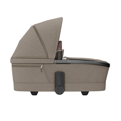 Maxi-Cosi Fame Premium 10 Piece Travel System - Twillic Truffle/Brown Wheels