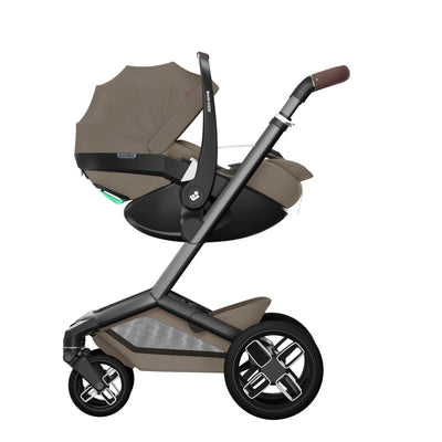 Maxi-Cosi Fame Premium 10 Piece Travel System - Twillic Truffle/Black Wheels