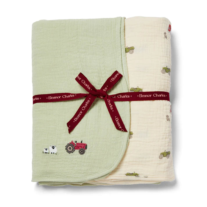 Eleanor Charles On The Farm Swaddles - 2 pack