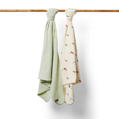 Eleanor Charles On The Farm Swaddles - 2 pack