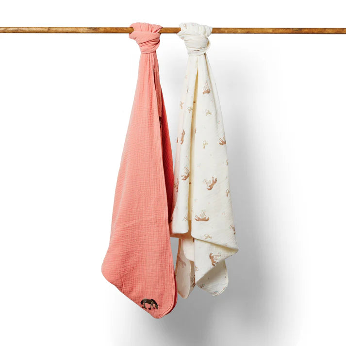 Eleanor Charles The Pony Collection Swaddles - 2 pack