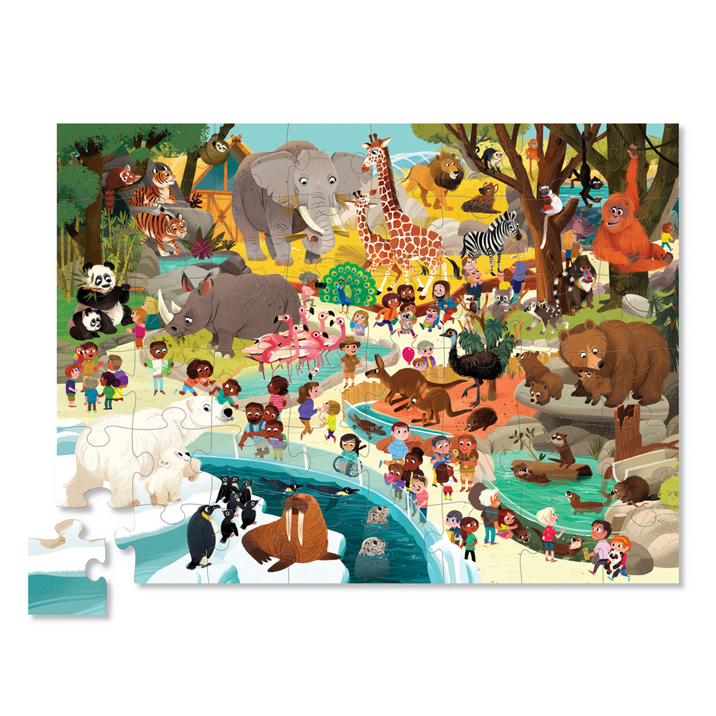 48-Piece Puzzle - Day at the Zoo