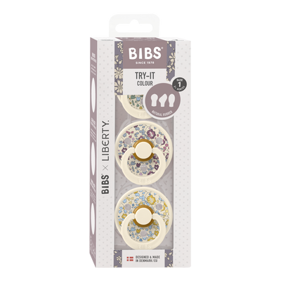 BIBS Try-It Liberty Eloise Colour Pacifiers - 3 Pack - Liberty