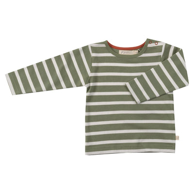 Pigeon Green Breton Stripe T-Shirt
