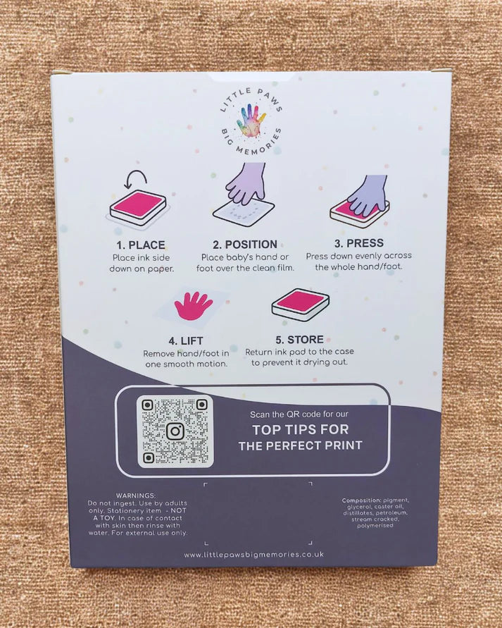 Little Paws Big Memories  Clean Touch Mess Free Ink Pad - Individual