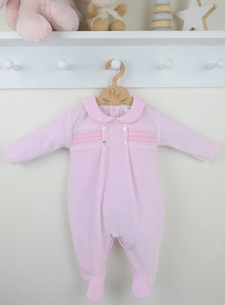 Pex Heirloom Sleepsuit Pink
