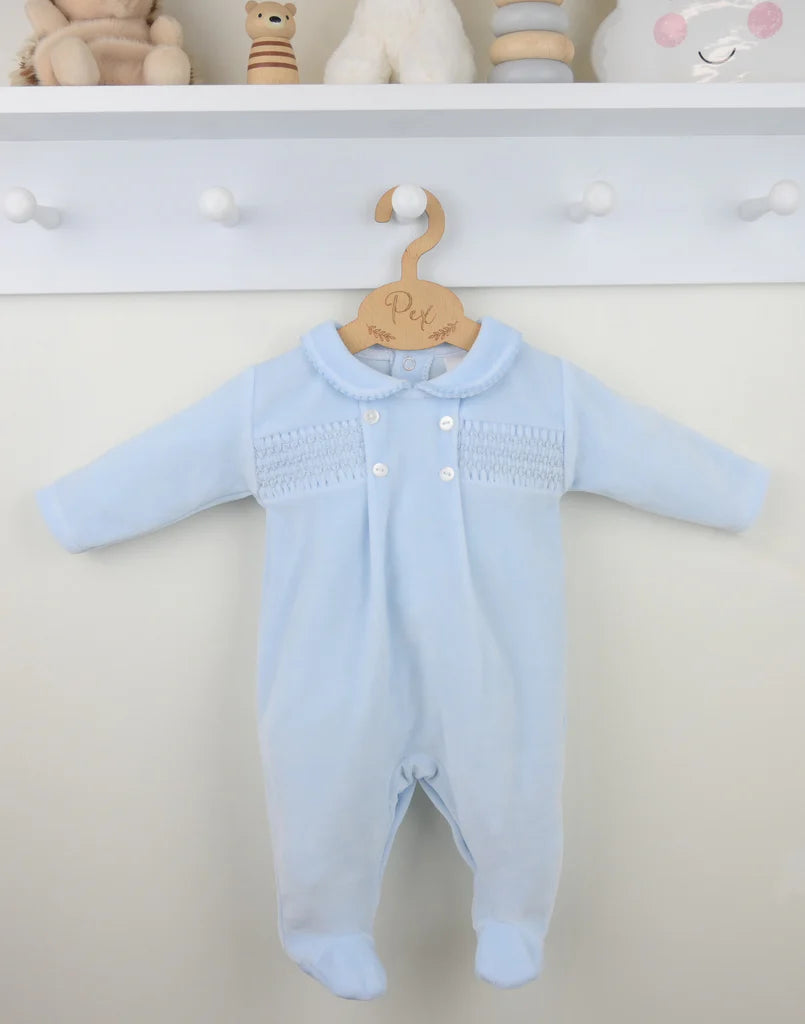 Pex Heirloom Sleepsuit Blue