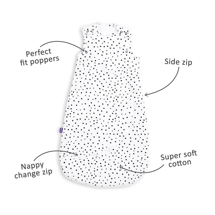 SnuzPouch Sleeping Bag 1 Tog - Mono Spot