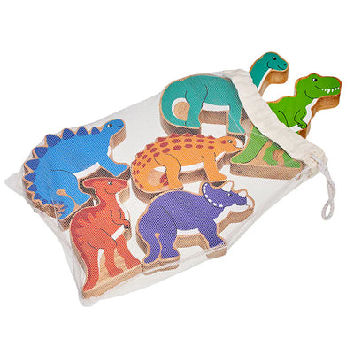 Lanka Kade Wooden Dinosaur Playset - 6 animals