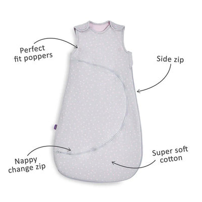 SnuzPouch Sleeping Bag 1 Tog - Rose Spot