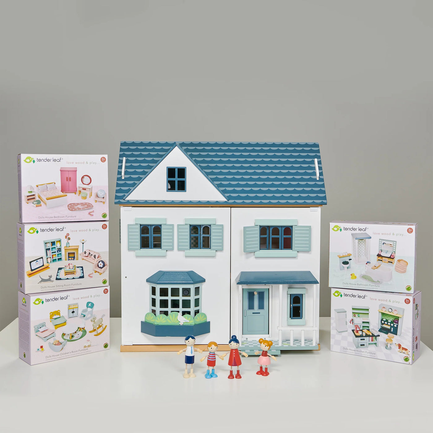 Tender Leaf Dovetail Bundle (Dovetail House, Doll Family, 5 Room Sets)