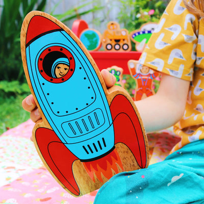 Lanka Kade Wooden Space Playset - 7 Figures