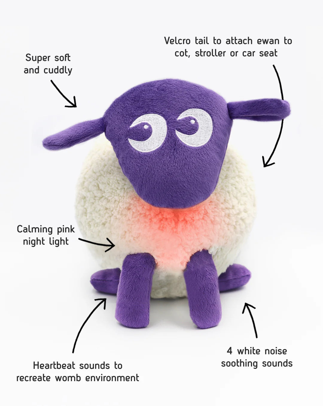 Sweet Dreamers Ewan the Dream Sheep - Purple