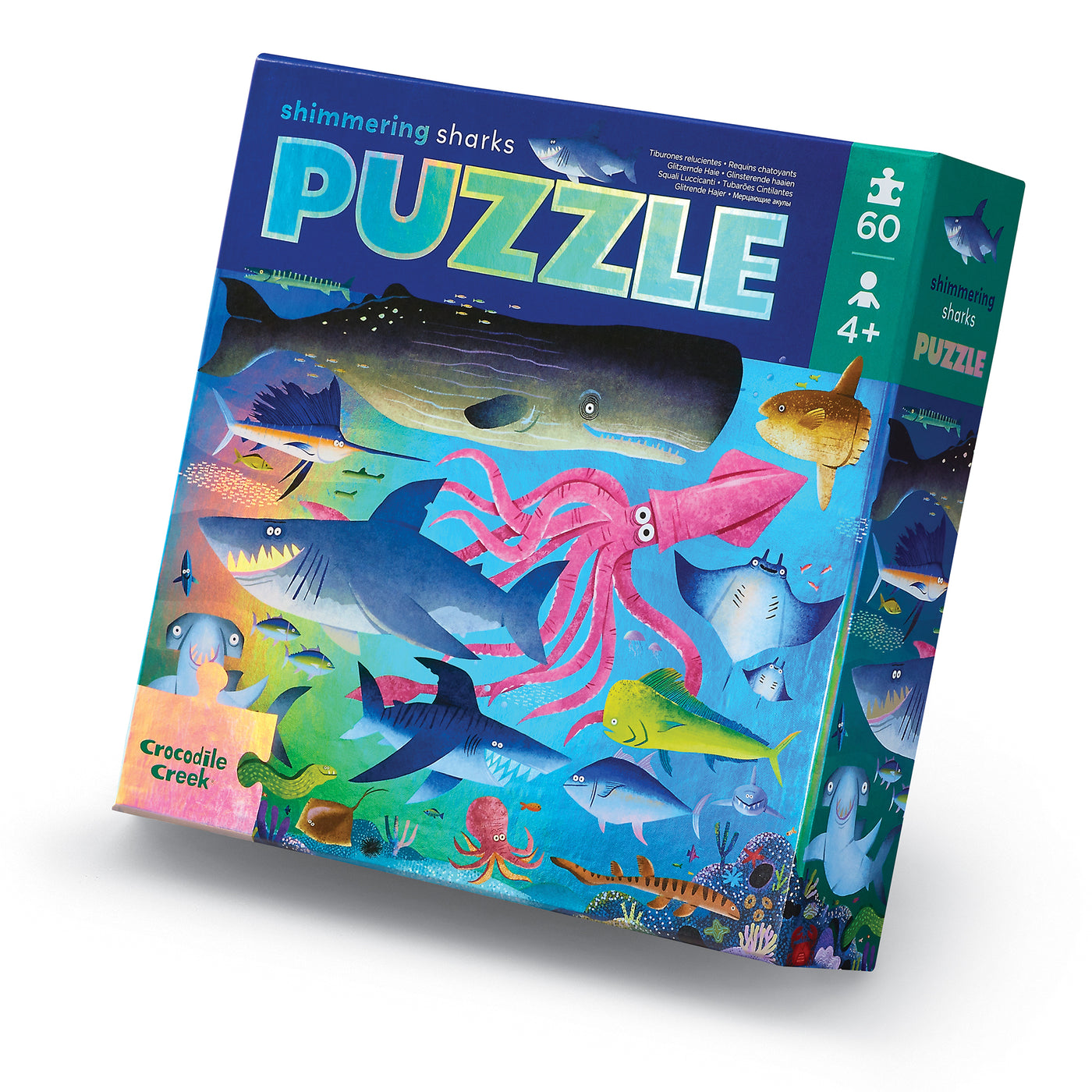 Crocodile Creek Holographic Foil Puzzles- 60 Piece