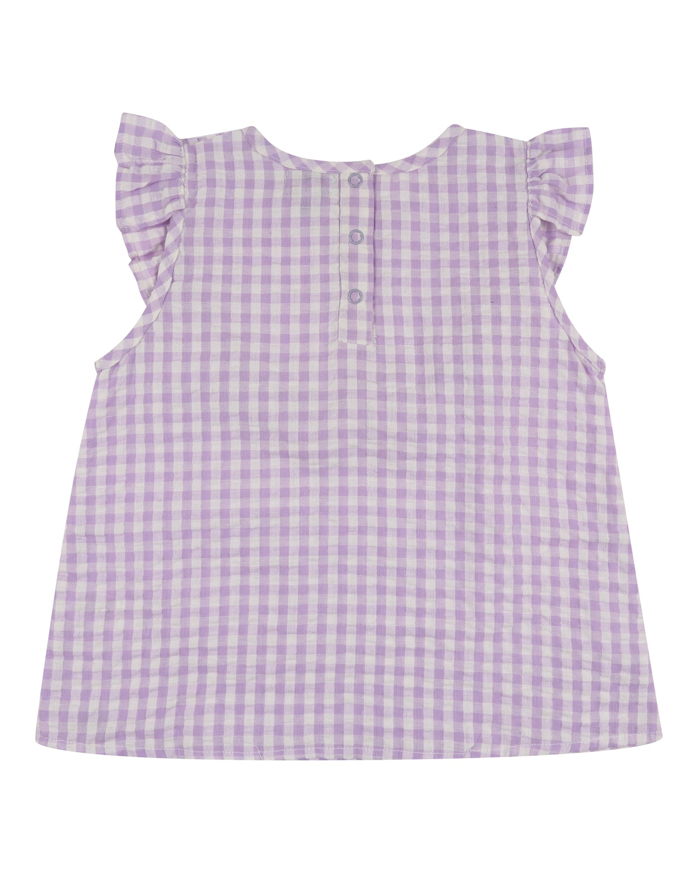 Lilly and Sid Frill Gingham Blouse
