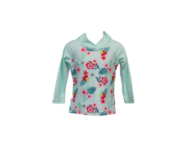 Mint Floral Long Sleeve Shirt