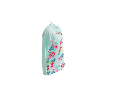 Mint Floral Long Sleeve Shirt