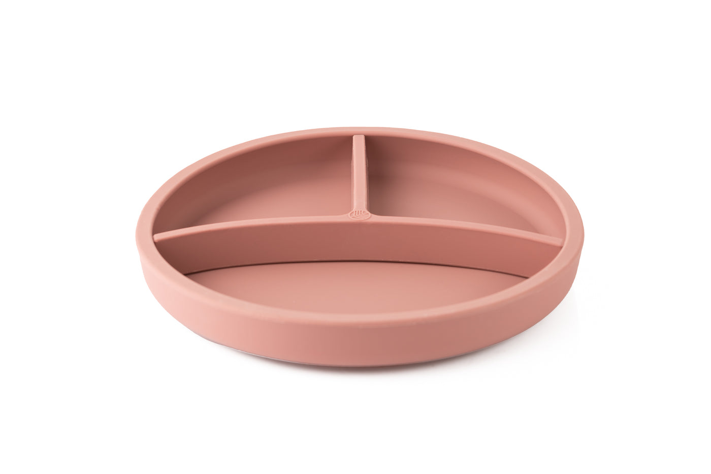 Silicone Suction Plate with Removable Divider- Rose