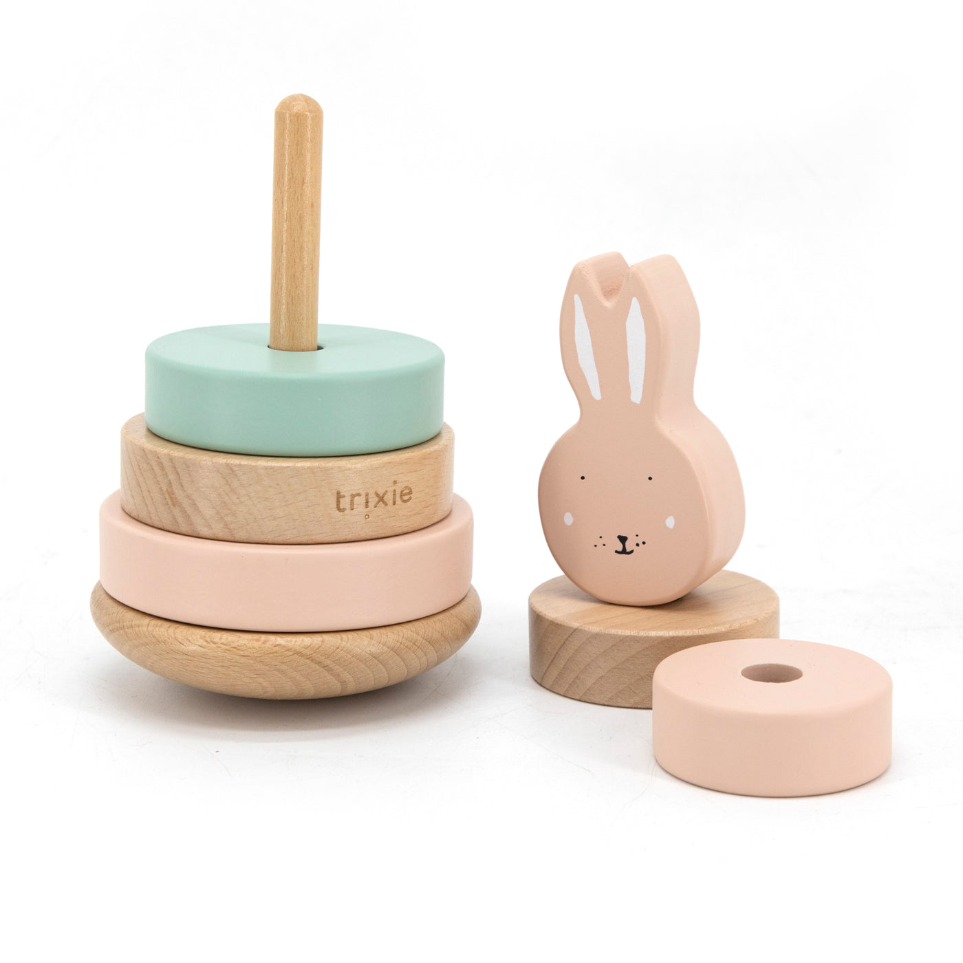 Trixie-Baby Stacking Toy - Mrs Rabbit